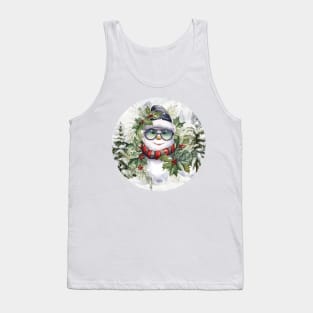 Snowman in glasses Tank Top